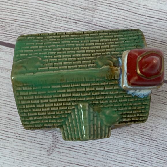 Vintage Ceramic Mini Christmas Church Cutout Detail Small Village 5 1/8"H - Picture 6 of 12